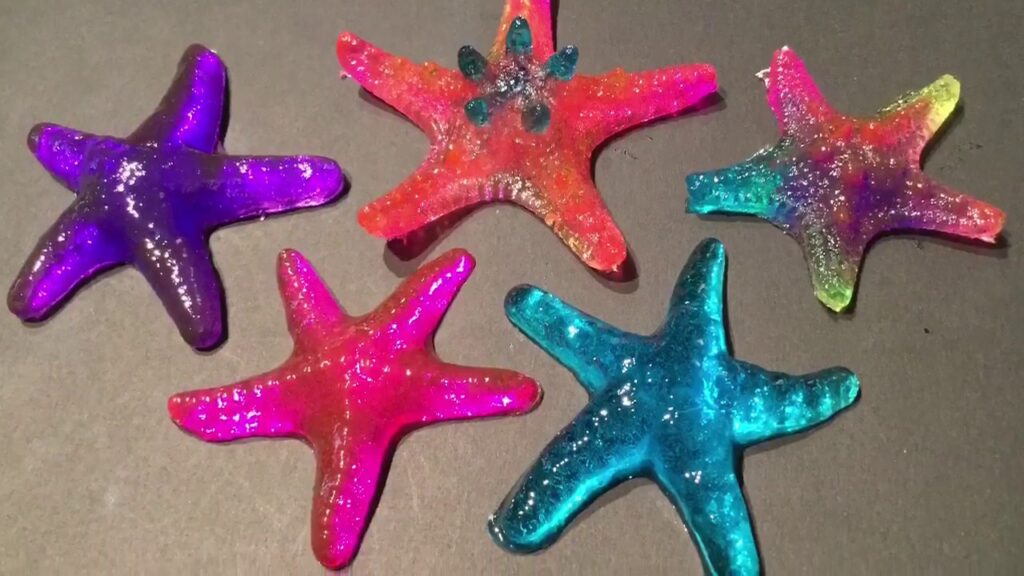 HOW TO – MAKE SILICONE MOLDS WITH WATER & DISH SOAP & RESIN STARFISH