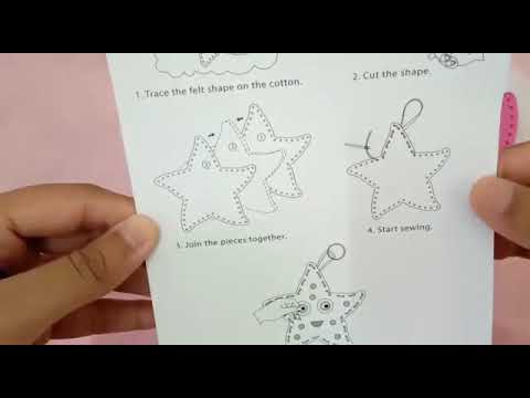 How to Make Felt Starfish Keychain
