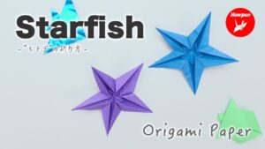 How to make an 'Origami Starfish'. Easy and simple step by step tutorial